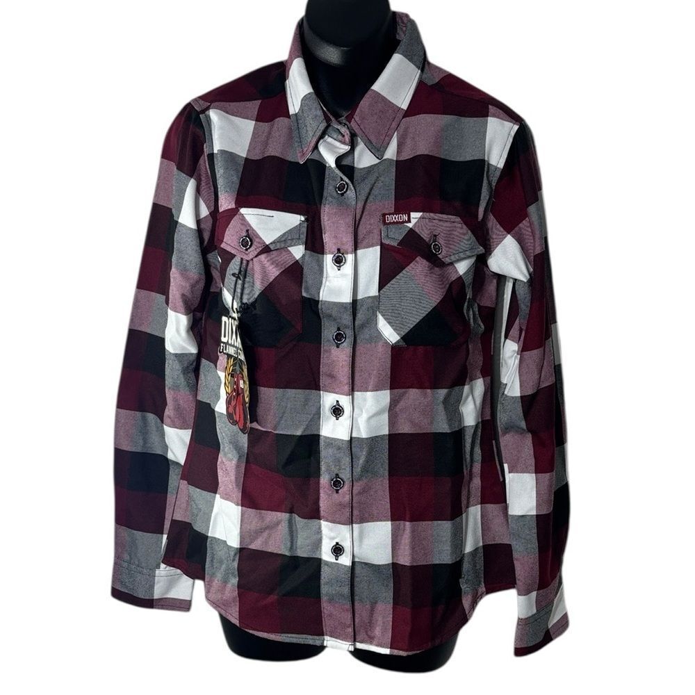 Dixxon flannel company women’s medium southpaw plaid shirt new